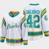 san jose sharks jonah gadjovich special edition 2.0 2022 breakaway player retro jersey white