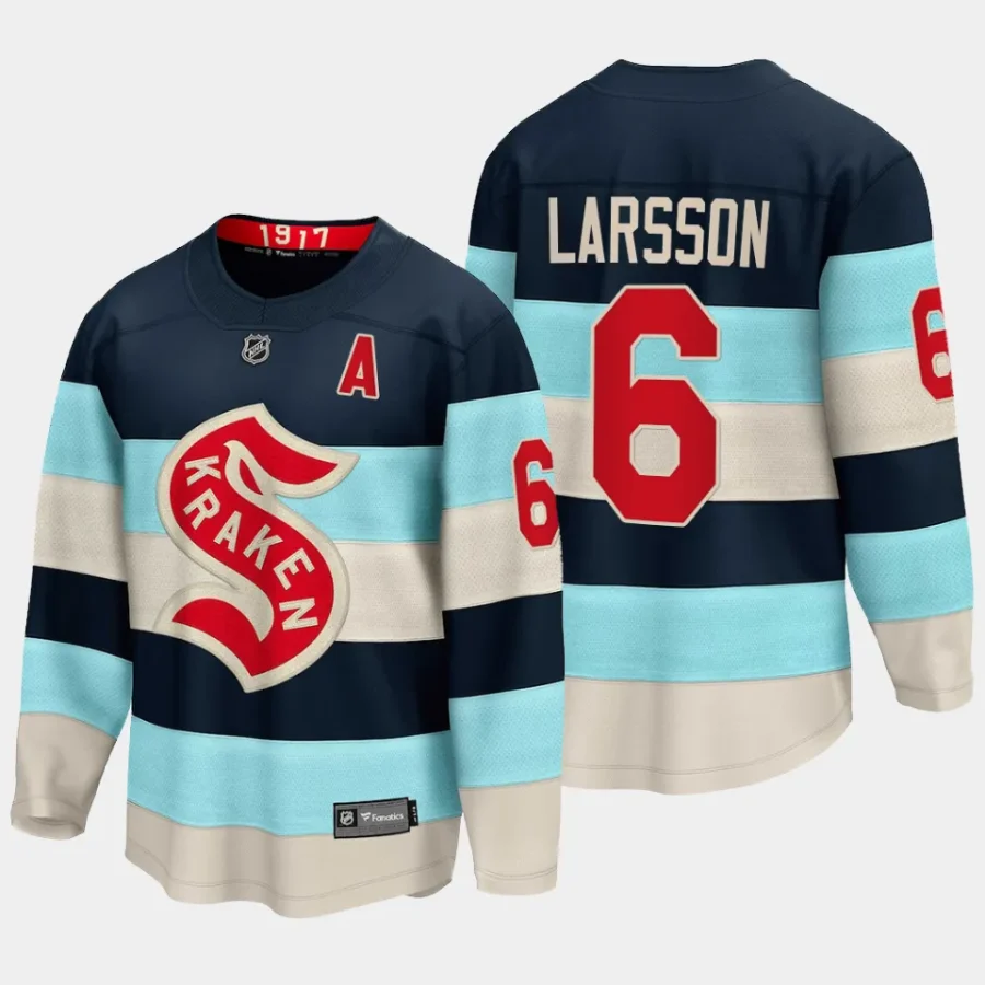 seattle kraken adam larsson 2024 nhl winter classic breakaway player jersey blue