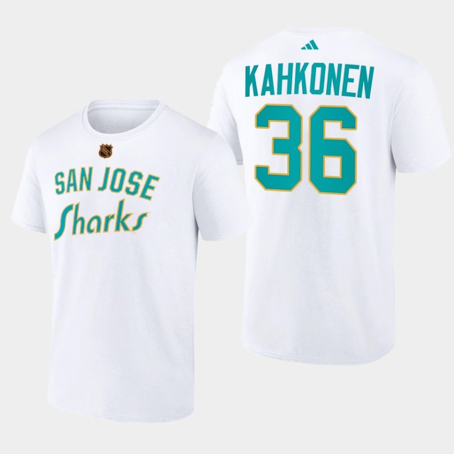 sharks kaapo kahkonen white wheelhouse reverse retro 2.0 t shirt