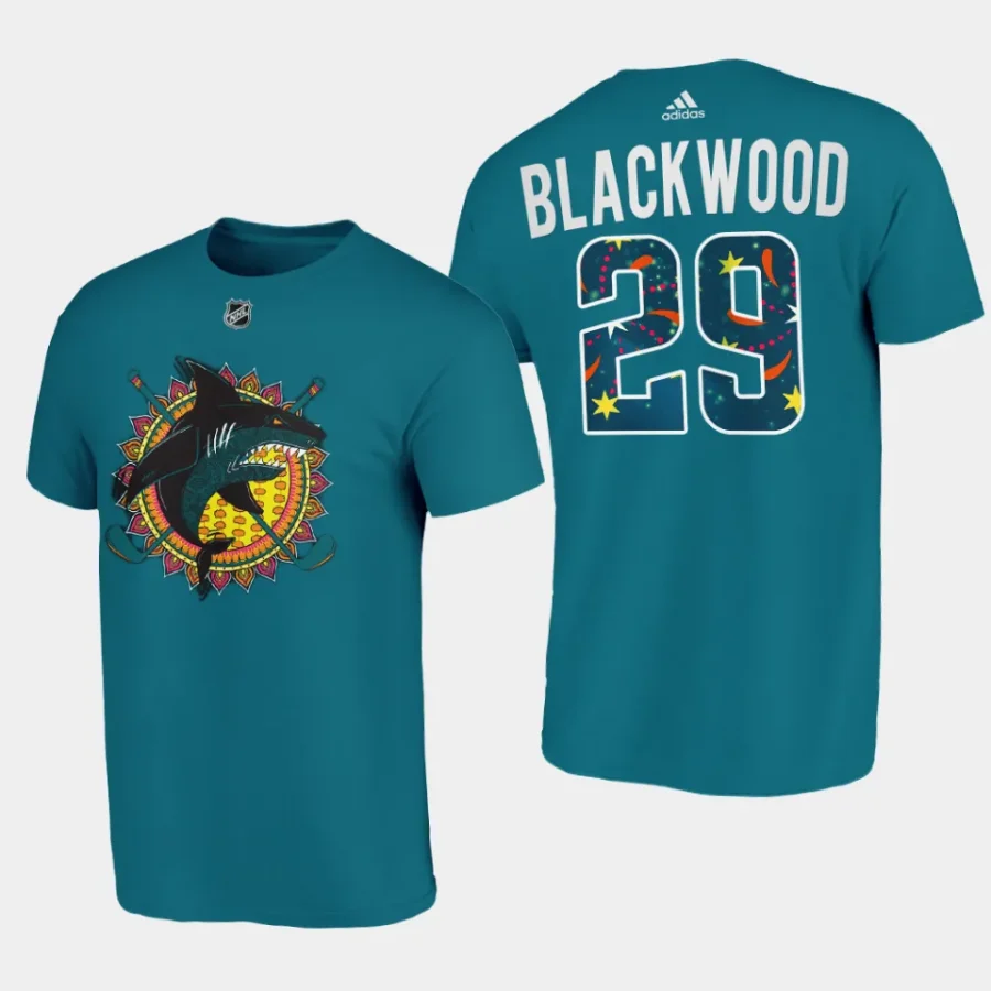 sharks mackenzie blackwood teal diwali night t shirt