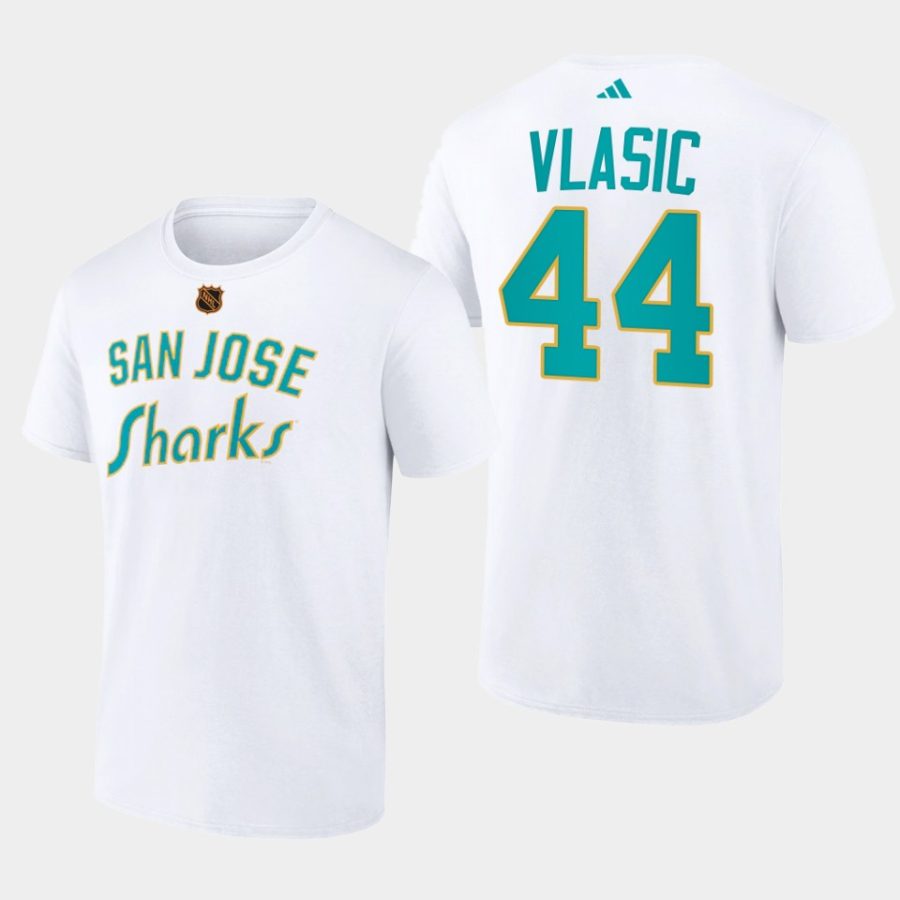 sharks marc edouard vlasic white wheelhouse reverse retro 2.0 t shirt