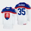 slovakia hockey adam huska 2022 iihf world championship home jersey white