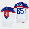 slovakia hockey martin bucko 2022 iihf world championship home jersey white