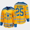 st. louis blues jordan kyrou special edition 2.0 2022 breakaway retro jersey yellow