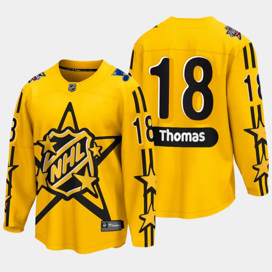 st. louis blues robert thomas 2024 nhl all star game breakaway jersey yellow