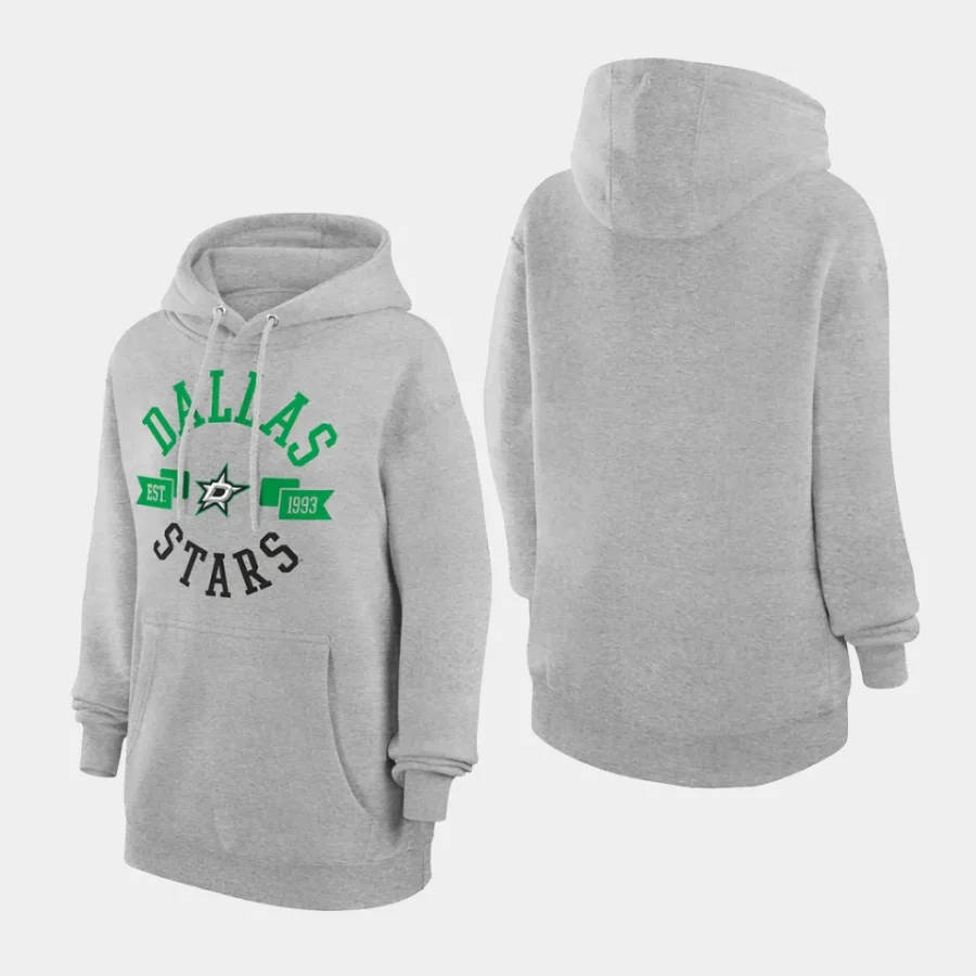 stars women heather gray city graphic fleece pullover hoodie