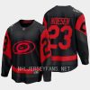 stefan noesen hurricanes black 2023 nhl stadium series breakaway player jersey