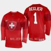 switzerland alessio beglieri 2023 iihf world junior championship jersey red