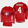 switzerland rodwin dionicio 2023 iihf world junior championship jersey red