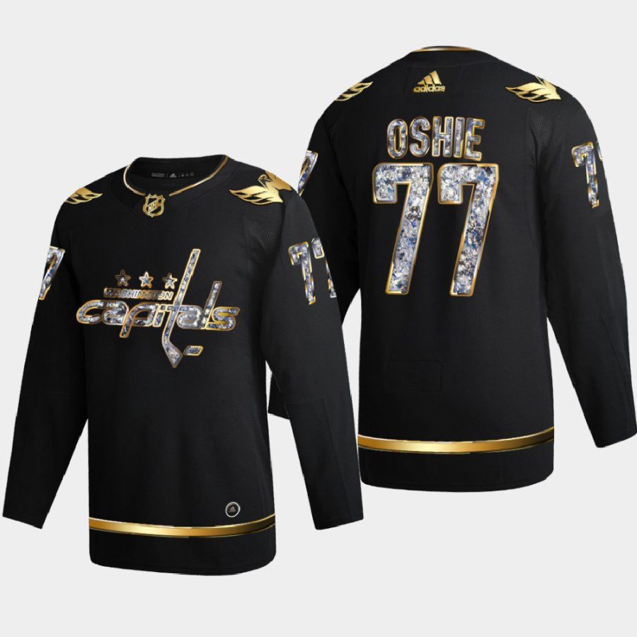 t.j. oshie capitals black 2022 stanley cup playoffs diamond edition authentic jersey