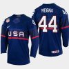 usa hockey jaycob megna 2022 iihf world championship away jersey navy