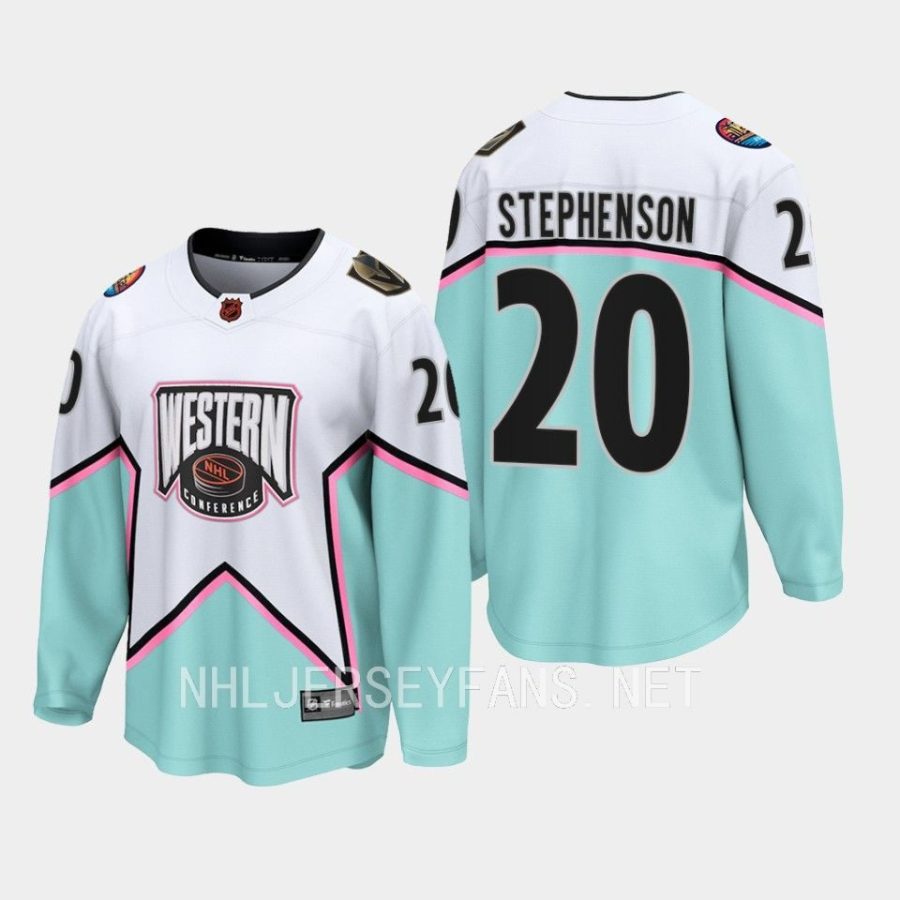 vegas golden knights chandler stephenson 2023 nhl all star western conference jersey white