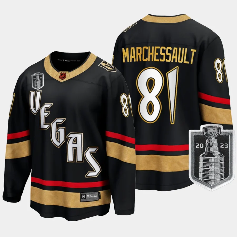 vegas golden knights jonathan marchessault 2023 stanley cup final special edition jersey black