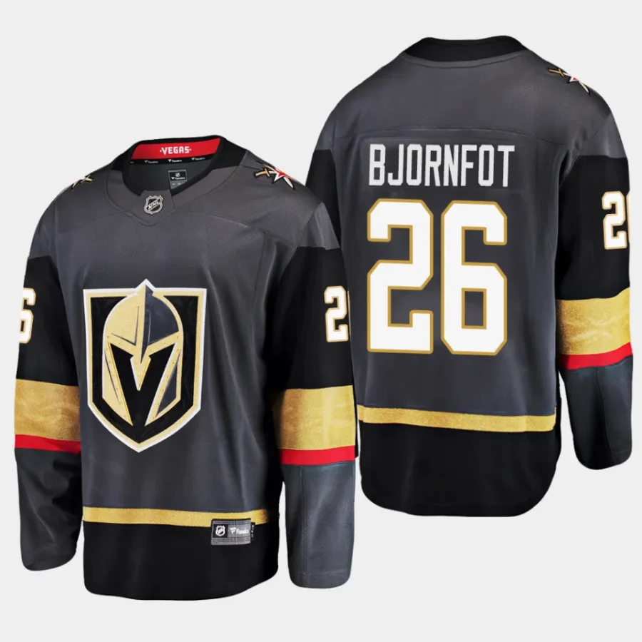 vegas golden knights tobias bjornfot alternate breakaway player jersey black