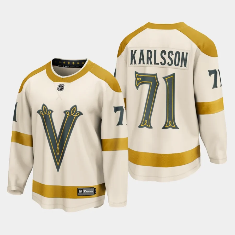 vegas golden knights william karlsson 2024 nhl winter classic breakaway player jersey cream