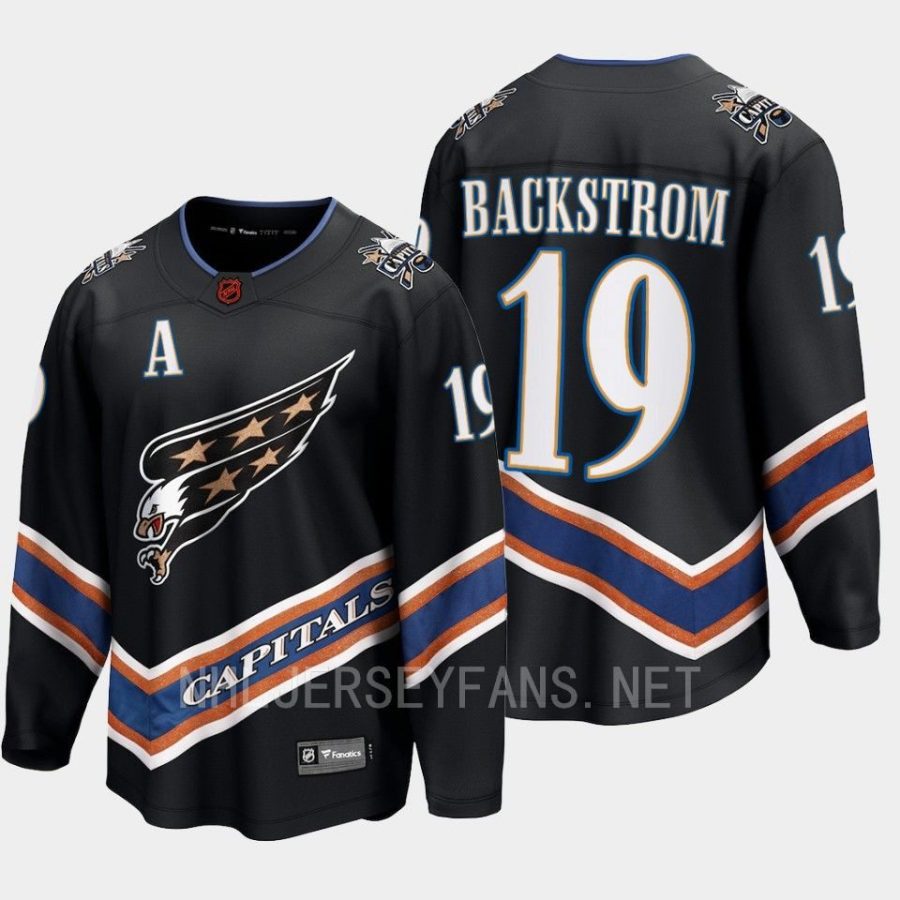 washington capitals nicklas backstrom special edition 2.0 2022 breakaway retro jersey black