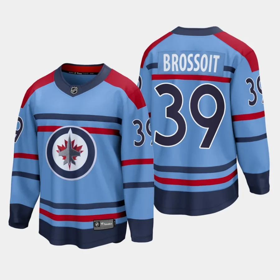 winnipeg jets laurent brossoit rcaf centennial 2023 24 premier breakaway player jersey light blue