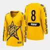 women avalanche cale makar yellow 2024 nhl all star game breakaway jersey