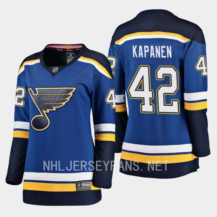 women blues kasperi kapanen blue home jersey