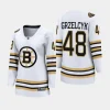 women bruins matt grzelcyk white 2023 24 100th anniversary premier breakaway player jersey