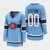 women canadiens custom blue 2022 special edition 2.0 breakaway player retro jersey