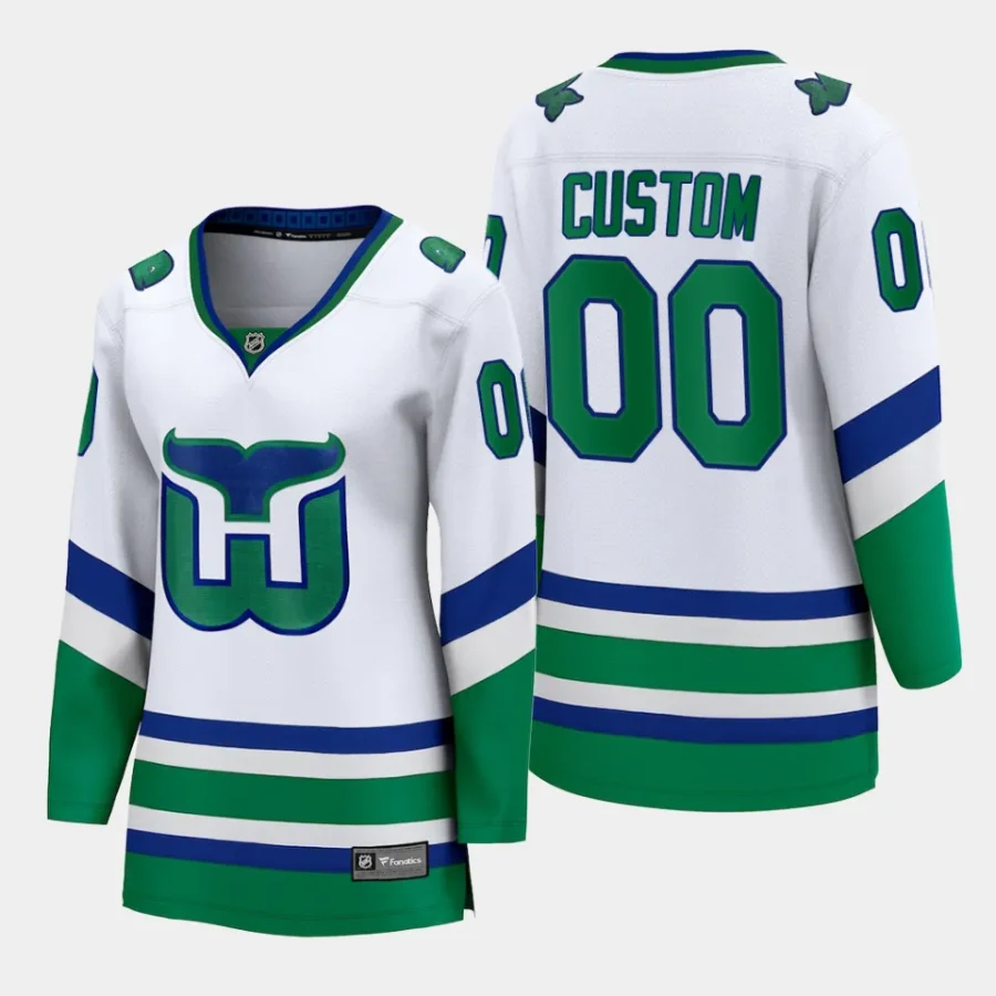 women hurricanes custom white whalers premier breakaway jersey