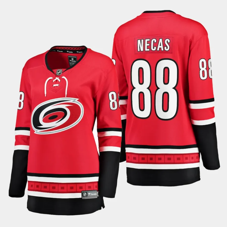 women hurricanes martin necas red alternate breakaway player jersey