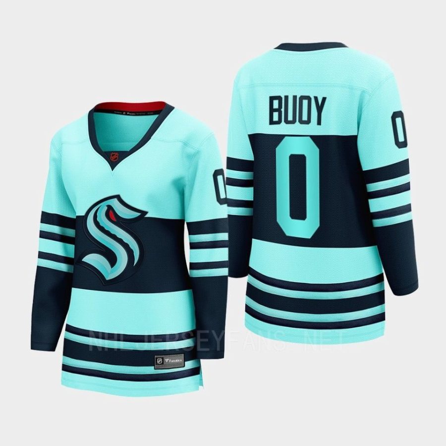 women kraken buoy ice blue 2022 special edition 2.0 breakaway player retro jersey