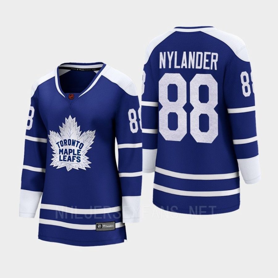 women maple leafs william nylander blue 2022 special edition 2.0 breakaway retro jersey