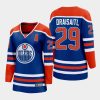 women oilers leon draisaitl royal 2022 23 home premier breakaway player jersey