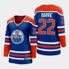 women oilers tyson barrie royal 2022 23 home premier breakaway player jersey