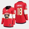 women panthers steven lorentz red home breakaway player jersey