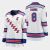 women rangers jacob trouba white away captain patch jersey