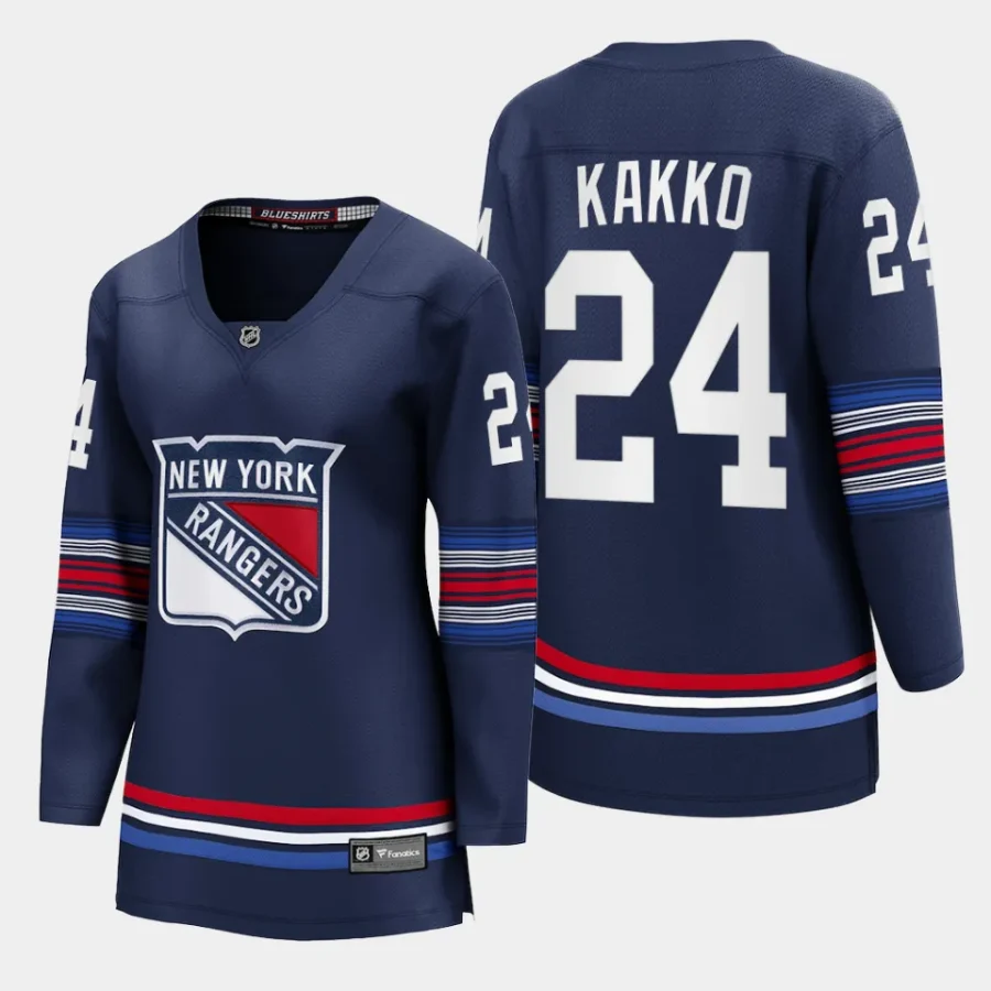 women rangers kaapo kakko navy 2023 24 alternate premier breakaway player jersey