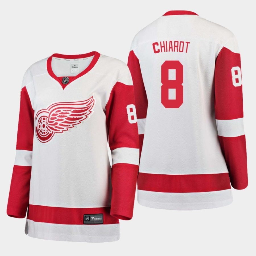 women red wings ben chiarot white away breakaway player jersey