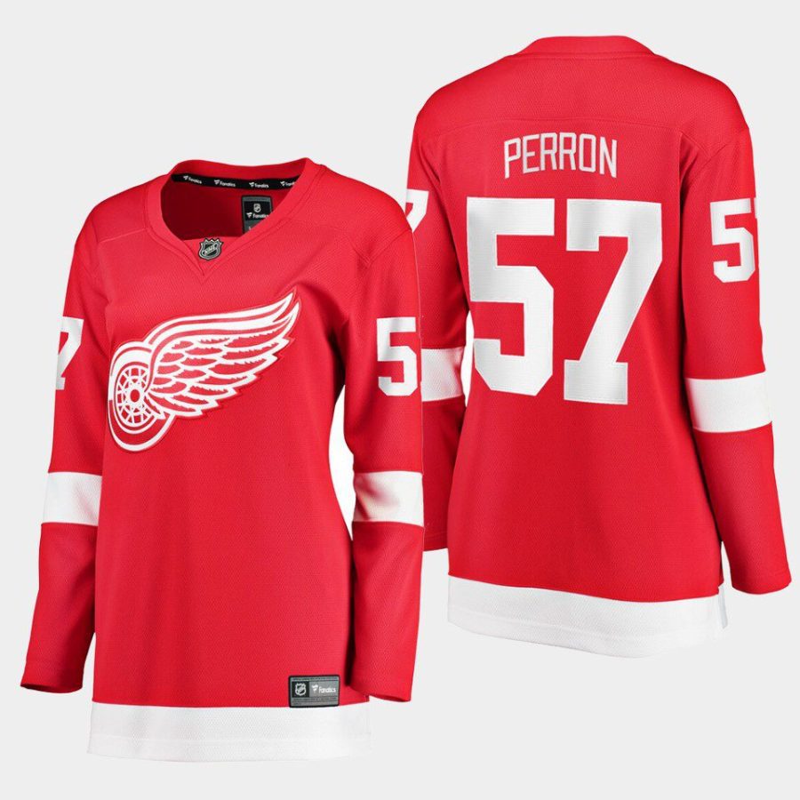 women red wings david perron red home breakaway player jersey