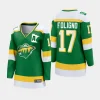 women wild marcus foligno green 2023 24 alternate premier breakaway player jersey