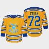 youth blues justin faulk yellow 2022 special edition 2.0 replica retro jersey