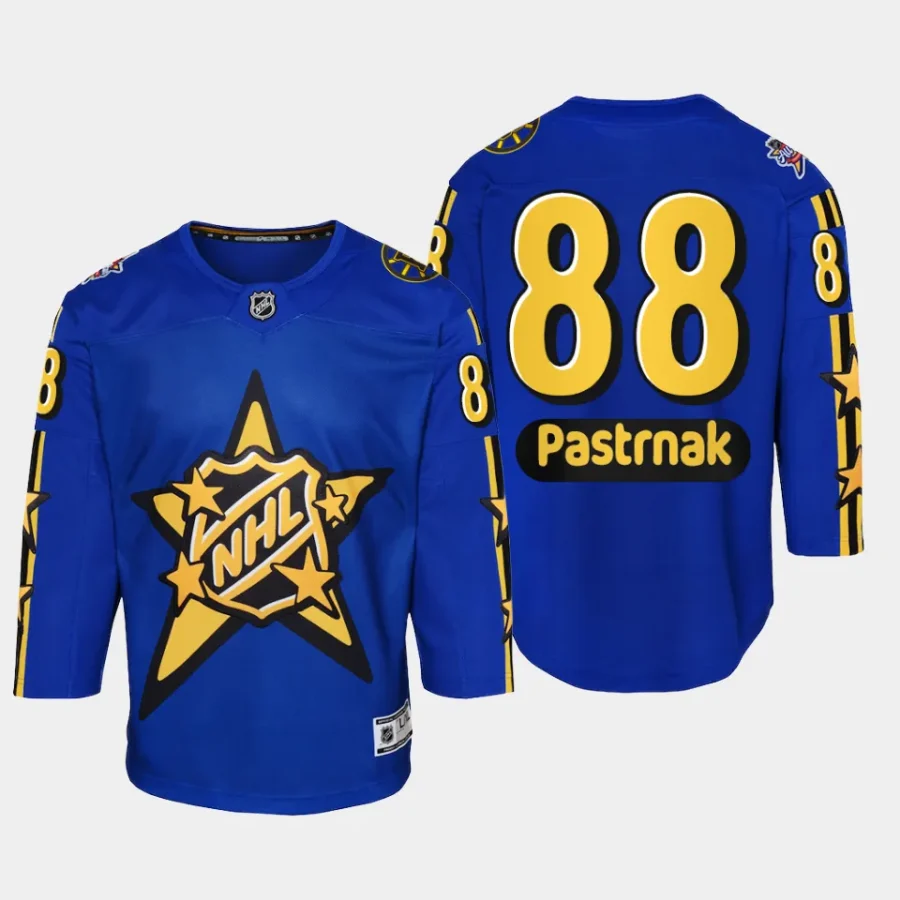 youth bruins david pastrnak blue 2024 nhl all star game premier jersey