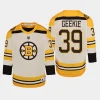 youth bruins morgan geekie cream 2023 24 100th anniversary premier player jersey