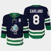 youth canucks conor garland navy 2022 special edition 2.0 premier retro jersey