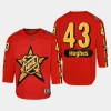 youth canucks quinn hughes red 2024 nhl all star game premier jersey