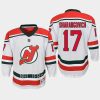 youth devils yegor sharangovich white 2022 23 heritage replica jersey