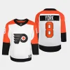 youth flyers cameron york white 2023 24 away premier player jersey