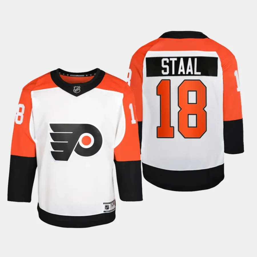 youth flyers marc staal white 2023 24 away premier player jersey