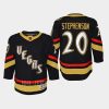 youth golden knights chandler stephenson black 2022 special edition 2.0 premier retro jersey