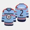 youth jets dylan demelo light blue 2023 24 rcaf centennial replica player jersey