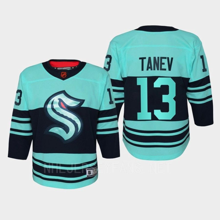 youth kraken brandon tanev ice blue 2022 special edition 2.0 replica retro jersey