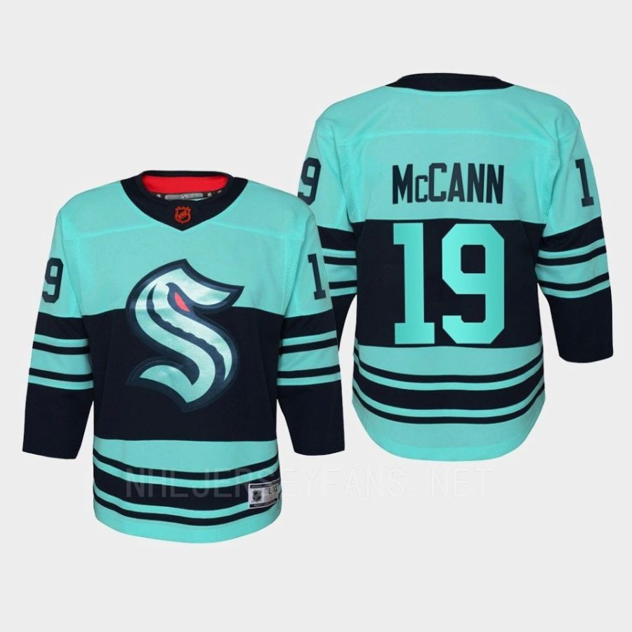 youth kraken jared mccann ice blue 2022 special edition 2.0 replica retro jersey