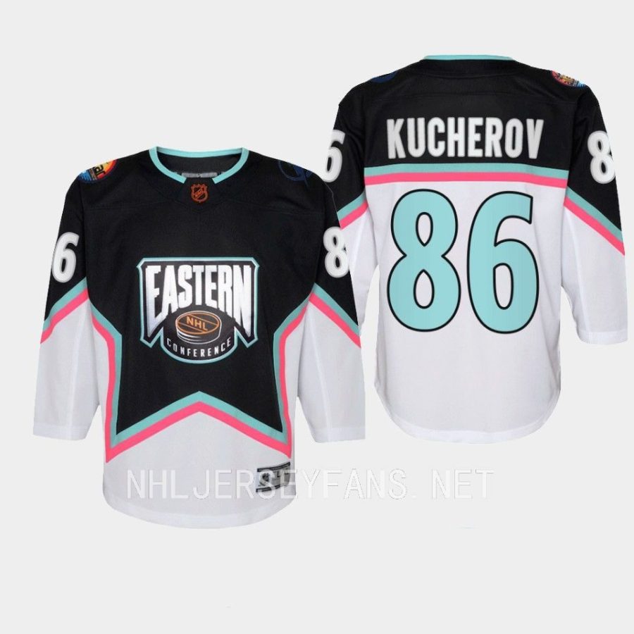 youth lightning nikita kucherov black 2023 nhl all star eastern conference premier jersey